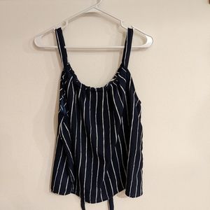 Hippie Laundry cami in navy with white stripes, XL